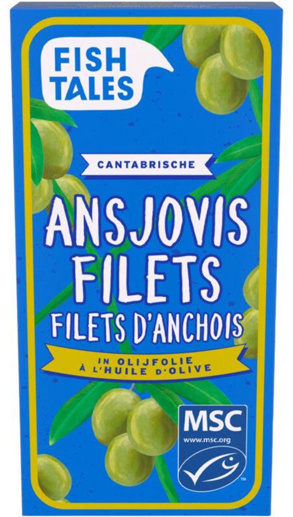 Fish Tales Ansjovisfilets in Olijfolie 45g – Feine Produktbild 