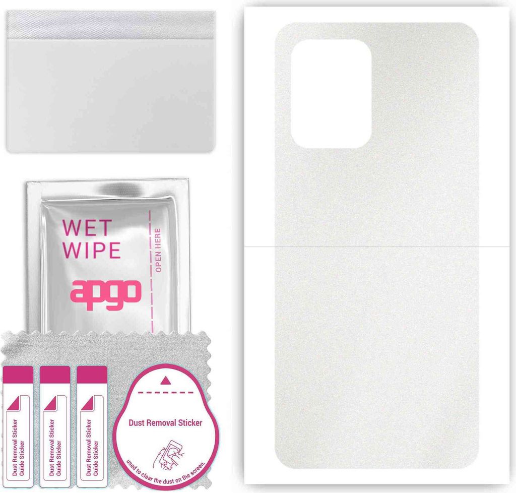 apgo Rückseite Schutzfolie, Skin, kompatibel mit Motorola Moto G73, Hinten Displayschutzfolie aus Vinylfolie, kratzfest, einfache Montage - Matt T...