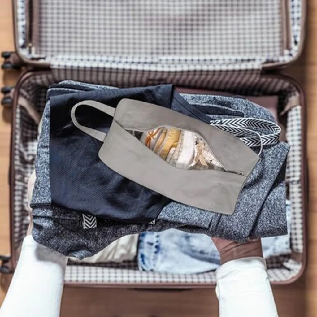 Borsa Portatile con Zip e Scomparti - Eleganza in Viaggio 12x28