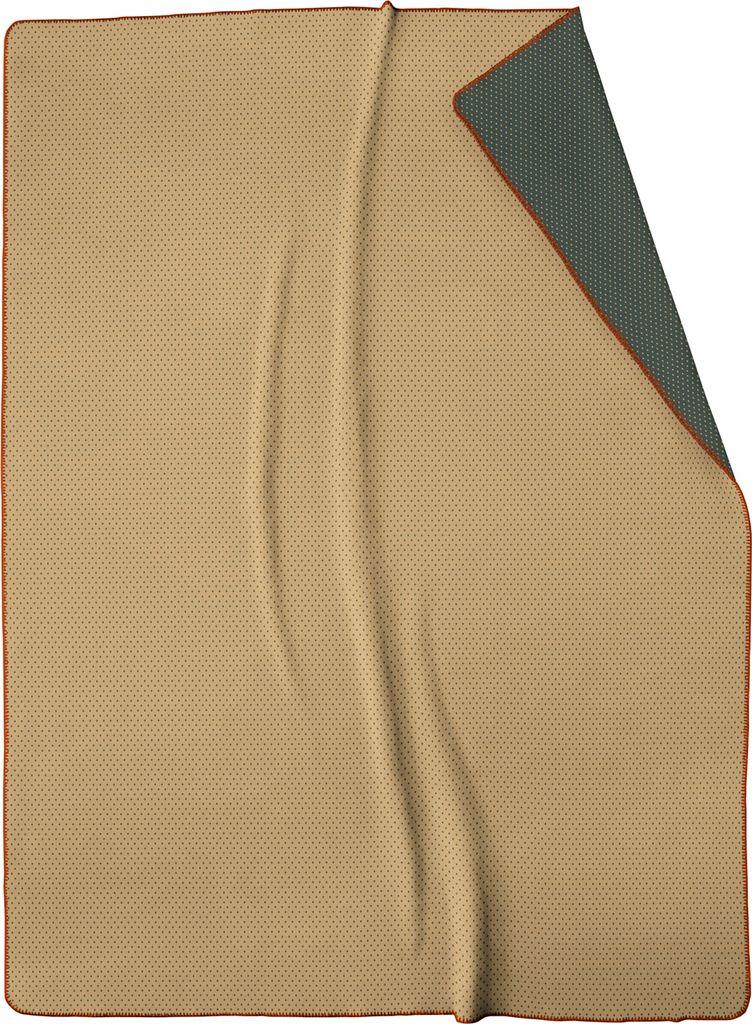 Biederlack Wohndecke Lost Dots Camel 150 x 200 cm aus Baumwollmischung