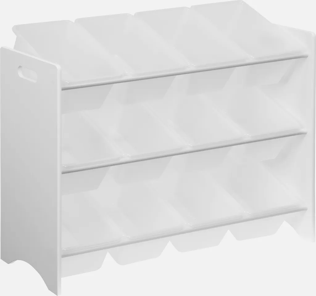 Organizer Giocattoli Bianco 12 Vaschette: Soluzione Stoccaggio Certificata