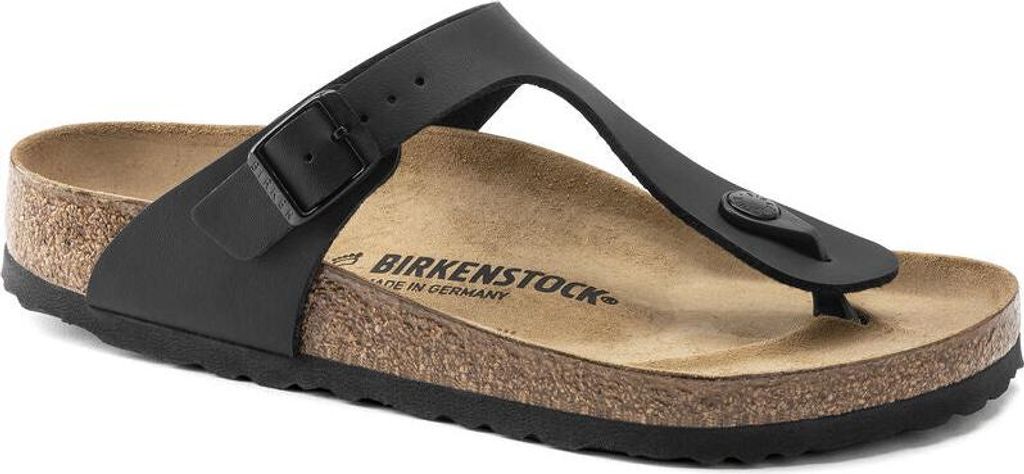 Birkenstock Gizeh Schwarz Schmales Fußbett - Damen Hausschuhe - 043693