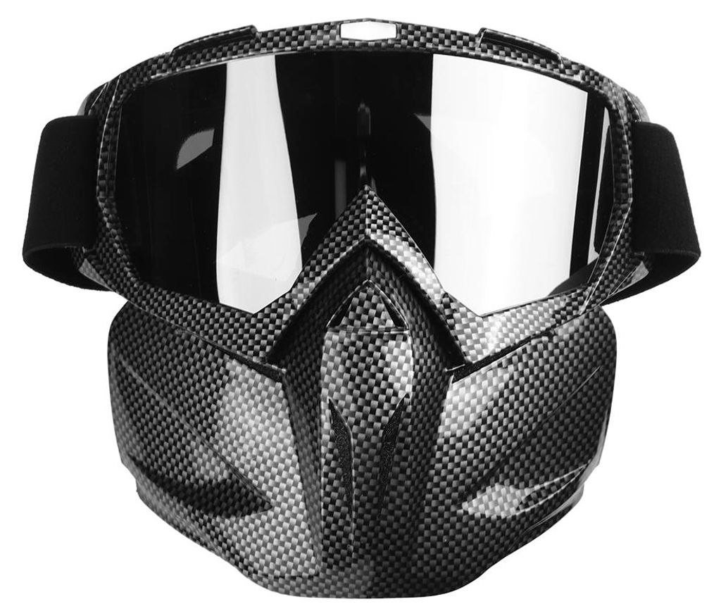Motorrad Brille Männer Frauen Schneemobil Brille Ski Snowboard Winter Schnee Winddicht Im Freien Maske Sonnenbrille Carbon Faser Schwarz