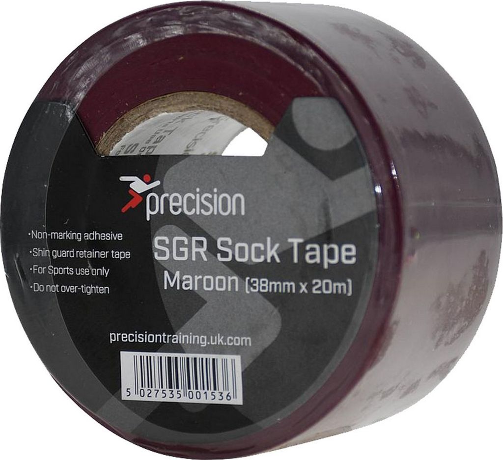 Precision - "SGR" Socken-Klebeband für Herren/Damen Unisex (5er-Pack) RD285 (20 m x 38 mm) (Weinrot)