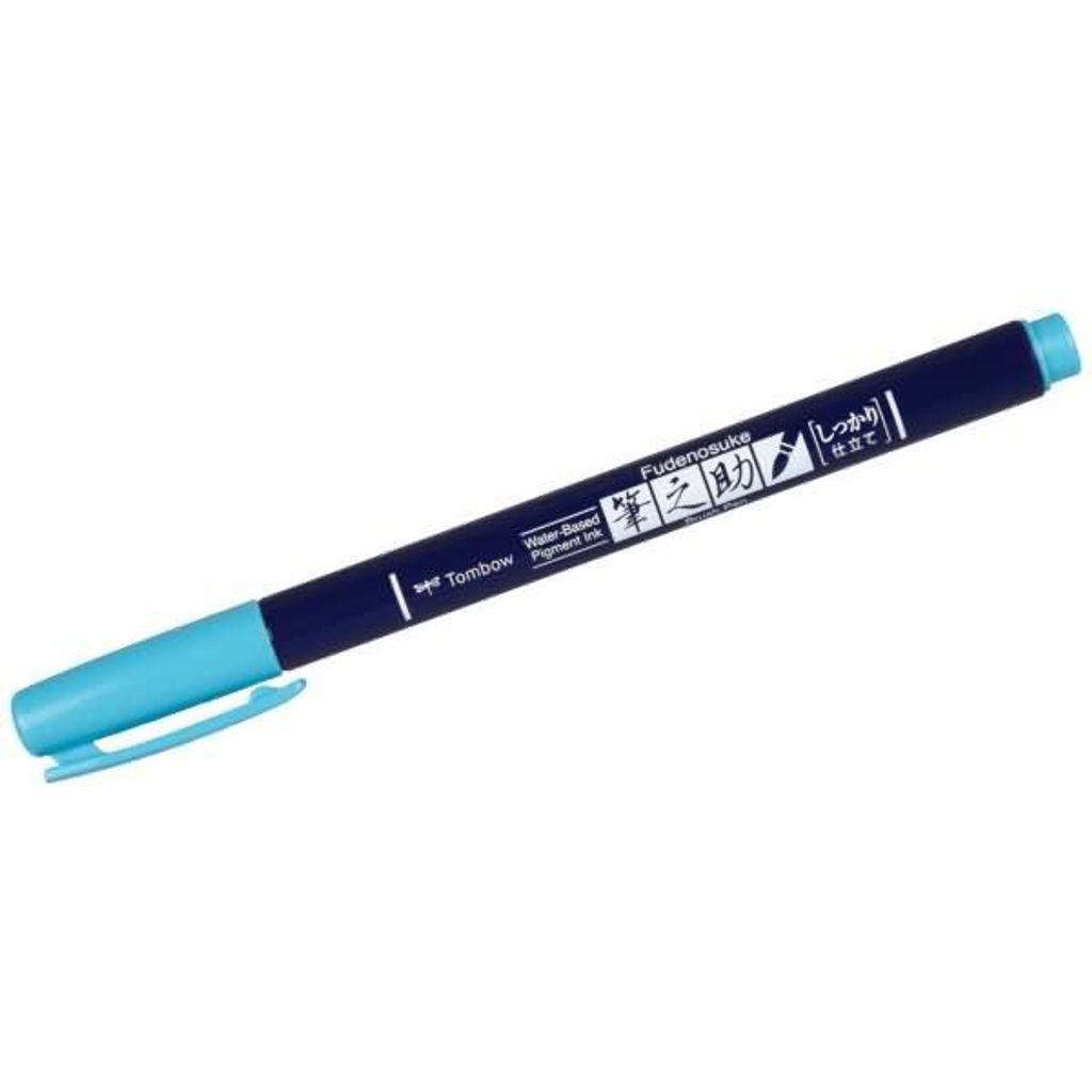 Tombow Kalligraphie-Stift Fudenosuke Härtegrad 1 neonblau