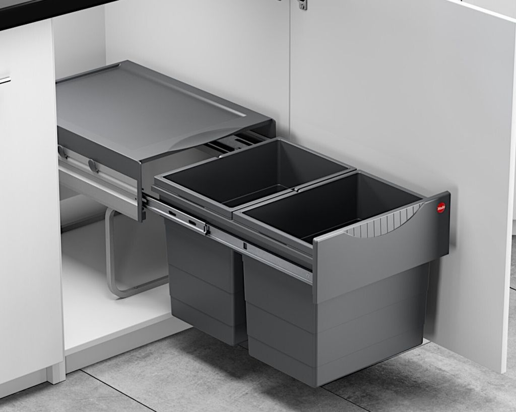 Collecteur de déchets Hailo 3641521 Raumspar-Tandem 2x 18 Image du produit 