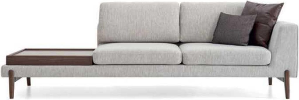 Luxus Wohnzimmer Sofa Modernen Design Holz mit Textil Lounge Club Sofa Big