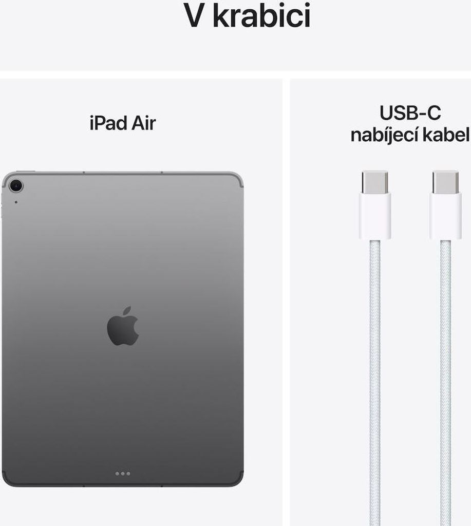 Apple iPad Air, 33 cm (13"), 2732 x 2048 Pixel, 512 GB, 8 GB, iPadOS 18, Grau