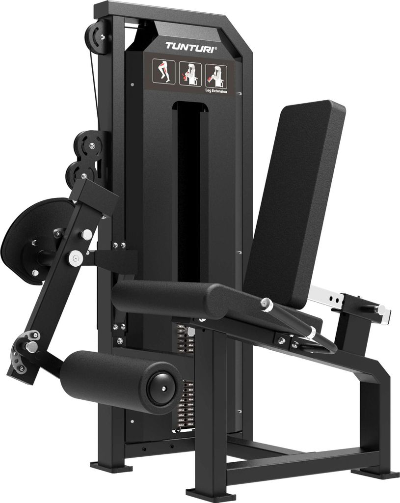 Tunturi Platinum Leg Extension Kraftstation – Fitnessgerät – Pin Loaded Heimtrainer – Maximal 200 kg Gewicht – V-Serie