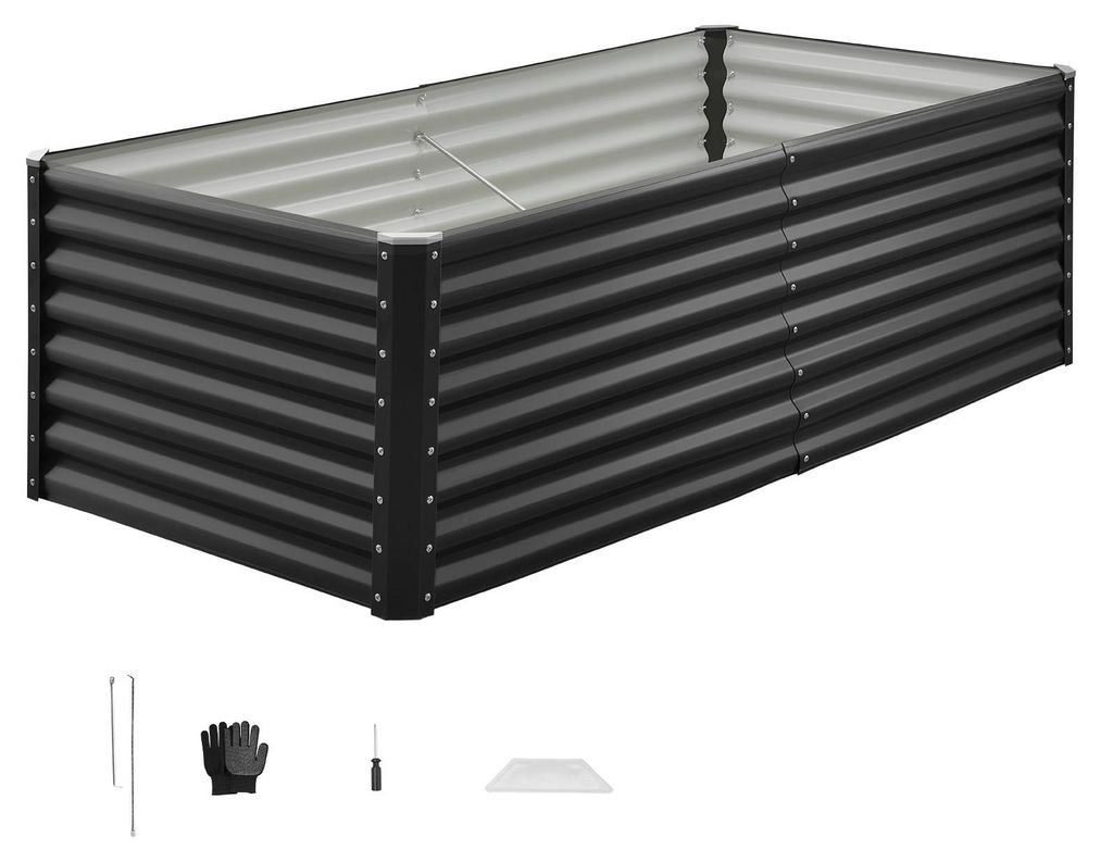 Jardinière surélevée en métal SucceBuy 1800 x 900 x 600 mm, Image du produit 