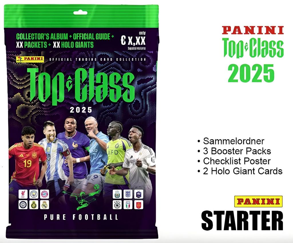 Panini Verlags Top Class 2025 TCs Starter Set Produktbild 