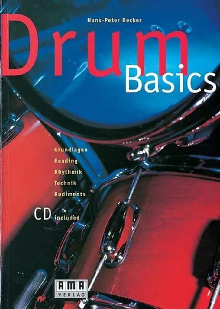 Livre de batterie Drum Basics et CD d'exercices pour débutant motivé