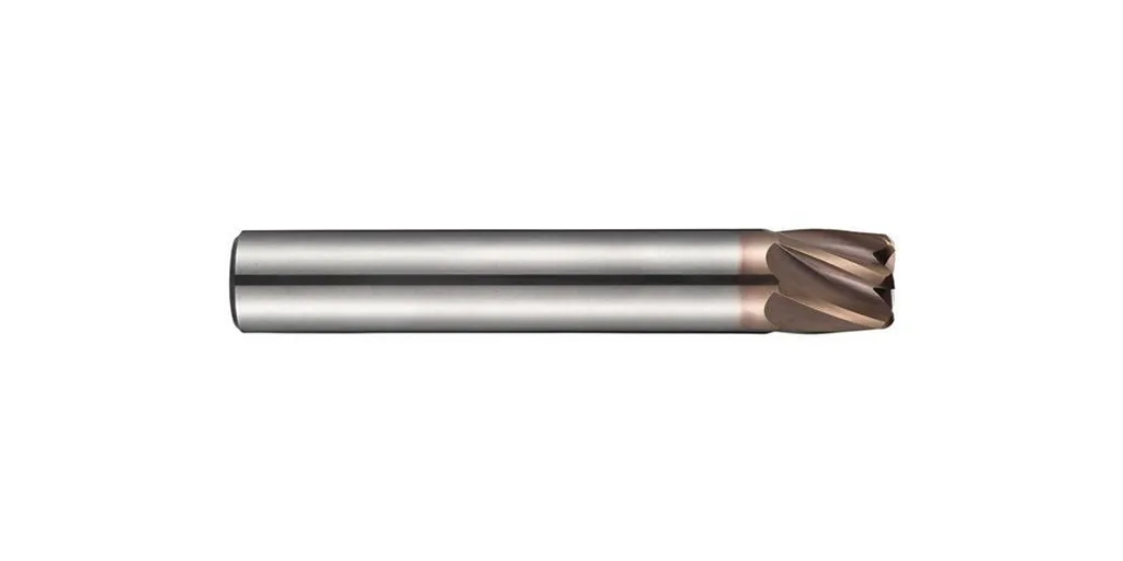 Fraise S536 D10mm revêtue TiSiN 25 degrés pour usinage grande vitesse UGV