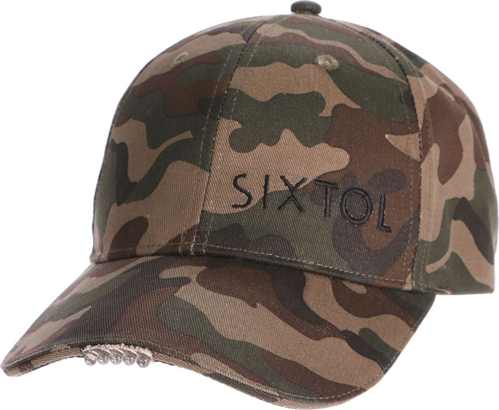 Kappe mit LED-Licht B-CAP 25lm, wiederaufladbar, USB, universelle Größe, Camouflage