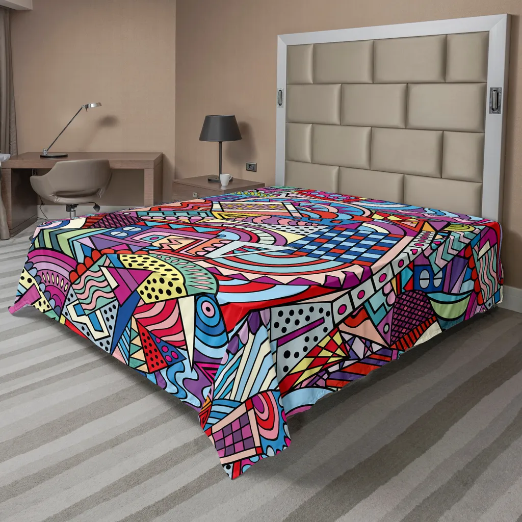 Lenzuolo ABAKUHAUS Funky Anni '90 Multicolore 275x260 - Design Retro
