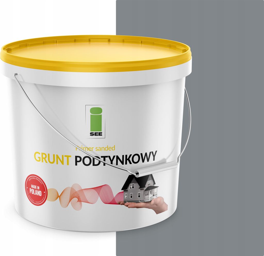 Graue Silikonputzgrundierung für Fassaden, 15 kg