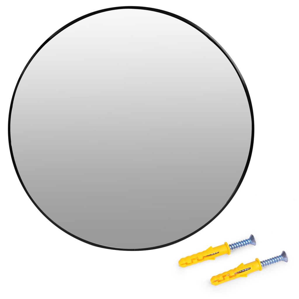 Specchio da parete rotondo da 80 cm, modello sospeso Immagine del prodotto 
