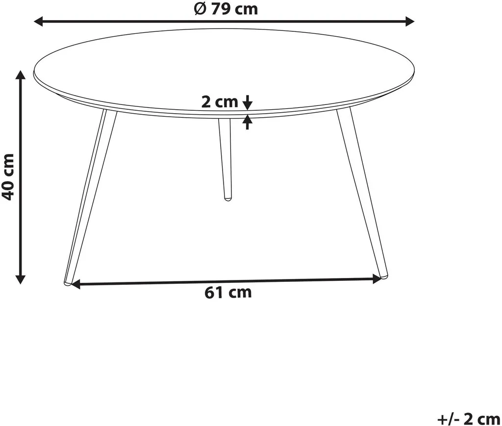 Table basse plateau marbre facile à nettoyer avec pieds noirs robustes