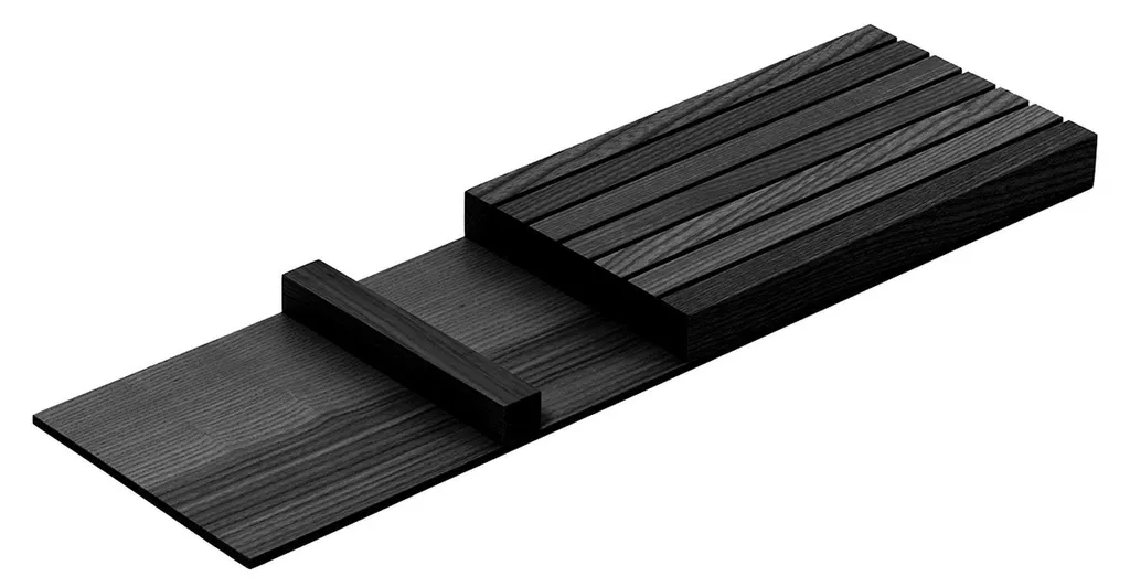 Offerta Ceppo Portacoltelli FineLine Frassino Nero | Ordine Garantito!