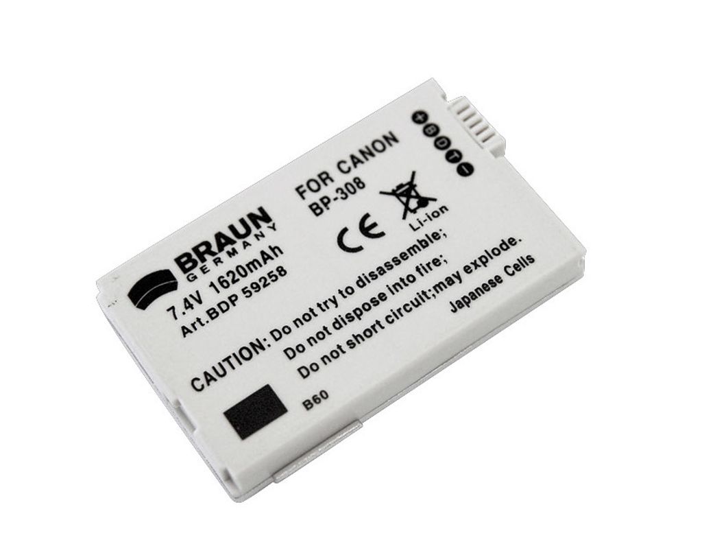 Akumulator CANON BP-208, BP-308 (BDP-CBP308, 1620 mAh) Zdjęcie produktu 