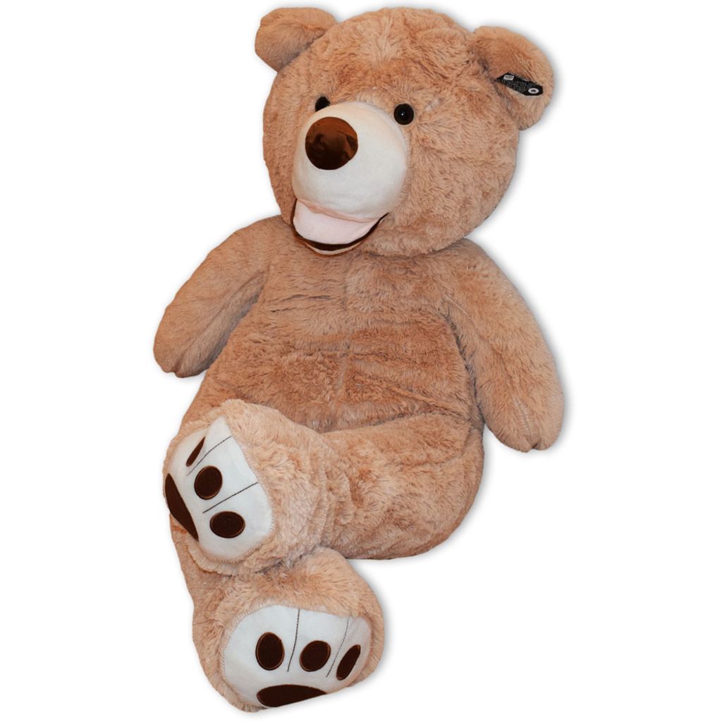 XXL Riesen Teddybär Kuschelbär Kuscheltier Riesen Plüschtier Bär 120cm Hellbraun 