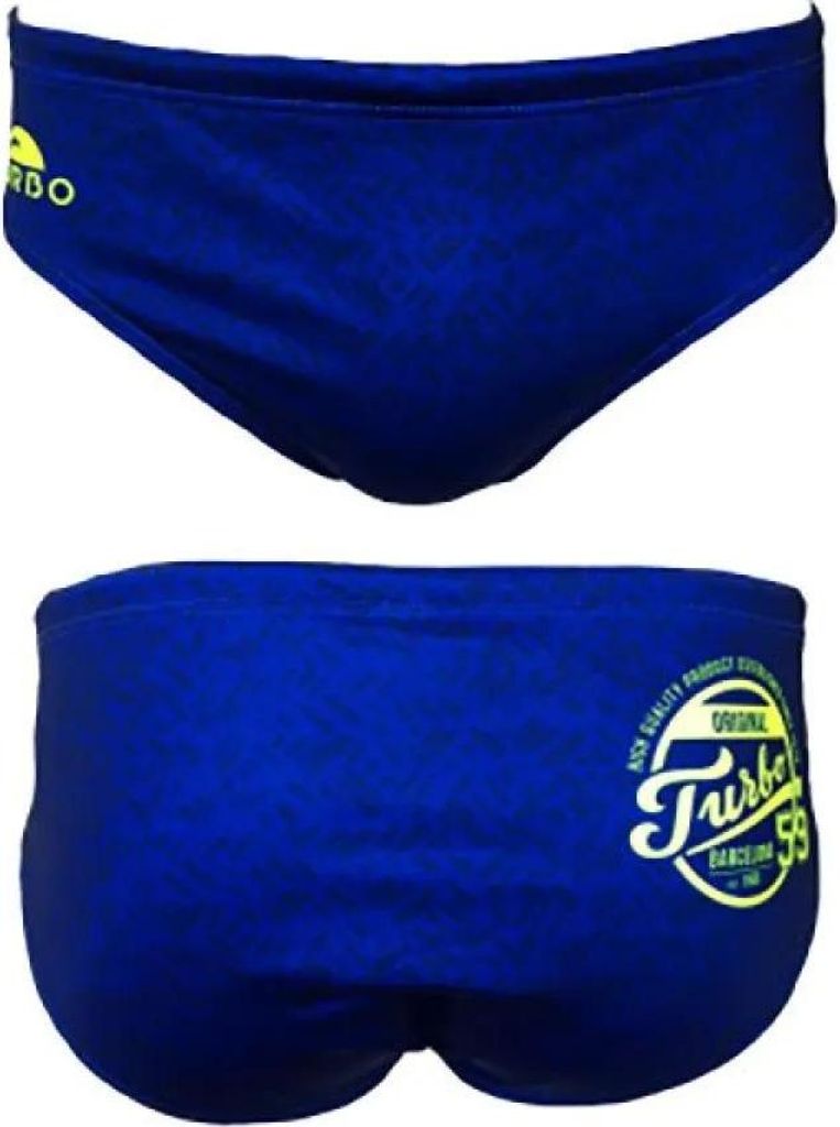Turbo Plain Badeslip Blau S Herren Blau S