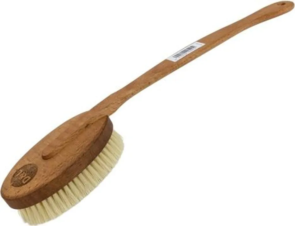 Brosse pour laver le dos facilement, manche 44 cm en hêtre et poils bio