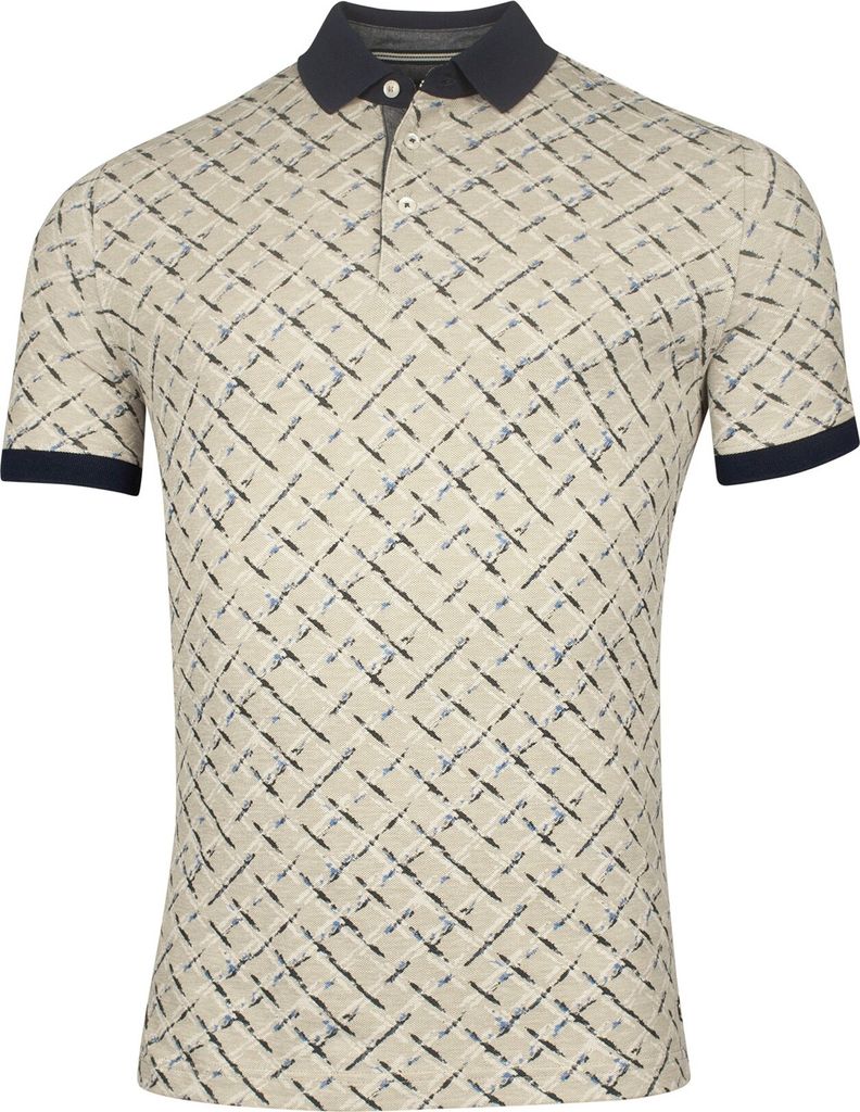 Baileys Polo beige bedruckt Kurzarm