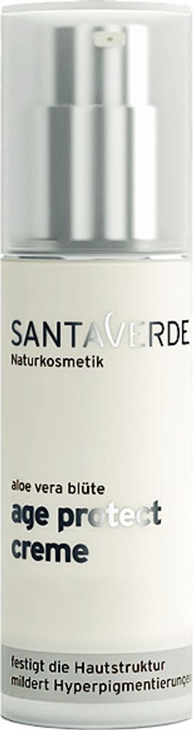 Santaverde Age protect cream, Tagescreme, Frauen, trockene Haut, normale Haut, Empflindliche Haut, Decollete, Gesicht, Hals/Nacken, Anti-Aging, Feu...
