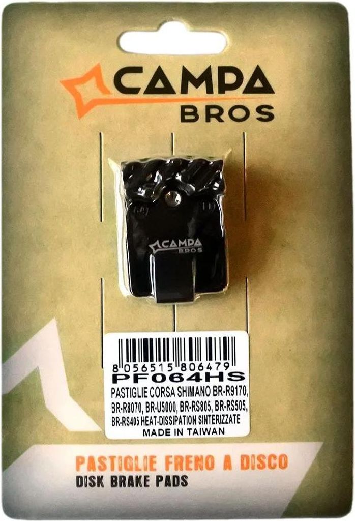 Campa Bros Corsa Shimano Br-r9170/br-r8070/br-u5000/br-rs805/br-rs505/br-rs405 Heat-dissipation Sinterbremsbeläge Golden Golden One Size