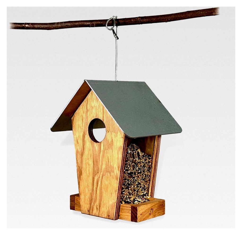 Streufuttersilo Schweden – Bunte Vogelfütterung für Ihren Garten, Wetterfestes Design, Einfache Handhabung, Für Wildvögel, Robuste Materialien