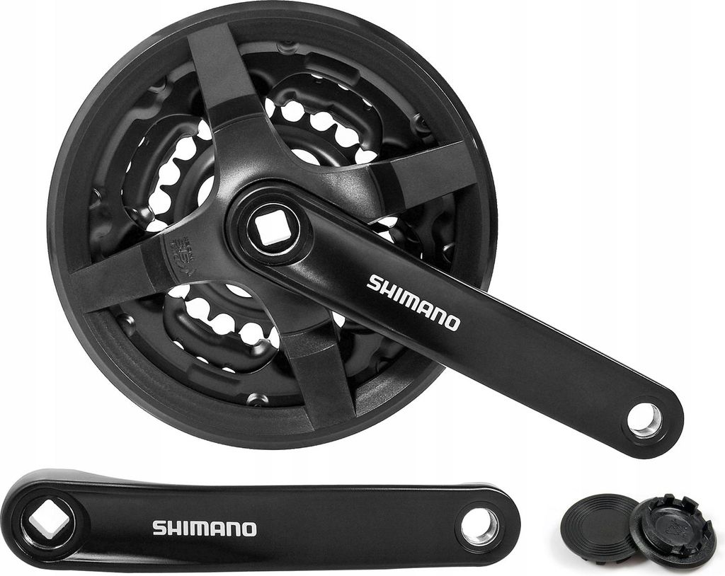 Kurbelgarnitur Shimano FC-TY301 mit Abdeckung 42/34/24 Produktbild 