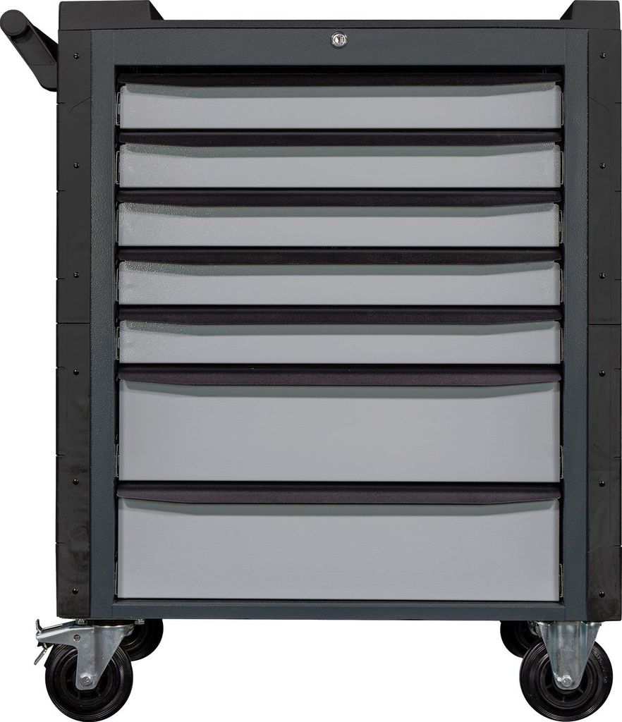 Werkstattwagen Cheetah Plus + 190-tlg. Werkzeugset | 7 Schubladen | HxBxT 98,5x75x47,5cm | Anthrazitgrau/Silbergrau
