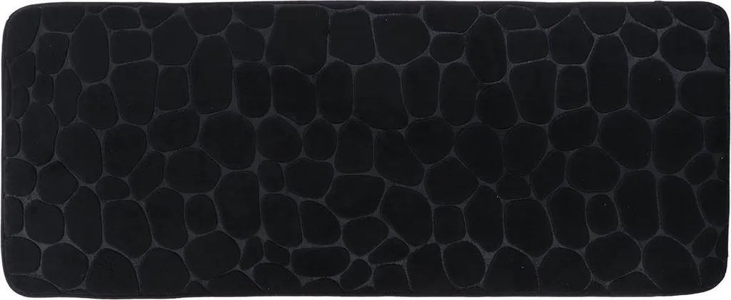 Tappeto Bagno Memory Foam 45x120 cm Nero - Comfort Spa a Casa Tua