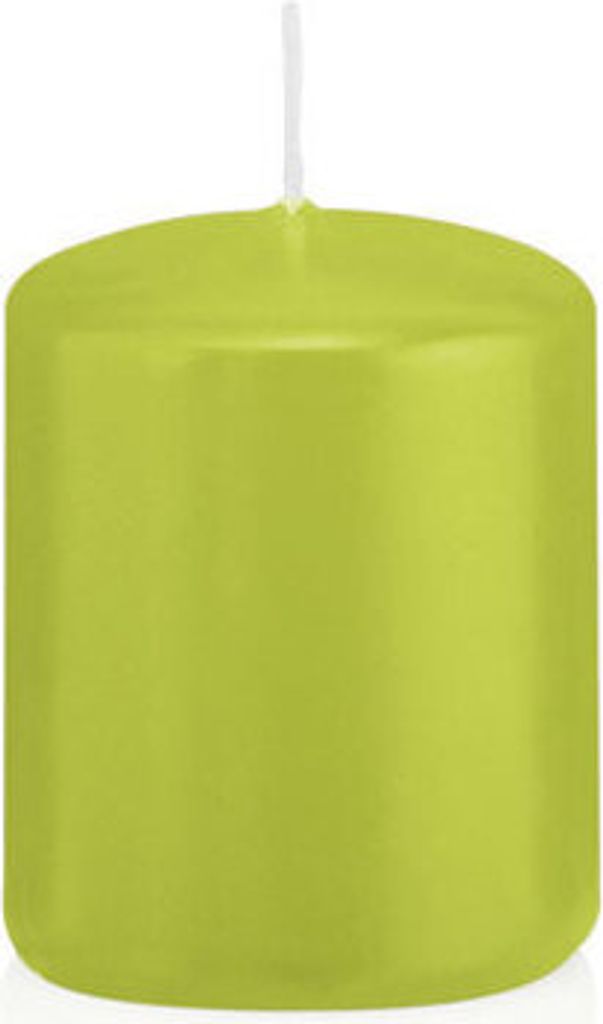 Stumpenkerzen Apfelgrün 60 x Ø 48 mm, 24 Stück