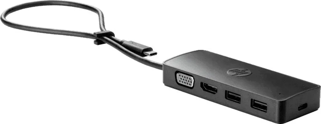 Hub USB-C HP G2 de voyage - Station d'accueil portable HDMI VGA et RJ45