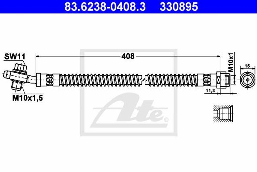 ATE Bremsschlauch 83.6238-0408.3