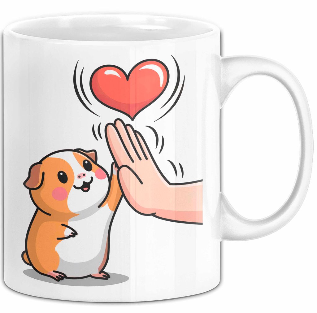 Meerschweinchen Tierliebhaber Tasse Geschenk Lustige Geschenkidee Spruch (Weiß)