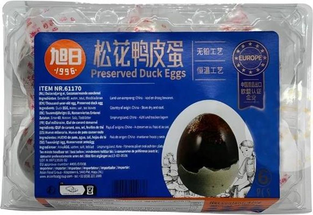 Xu Ri | Jahrhundert Eier - 420g - 6 Stück - Konservierte - Produktbild 