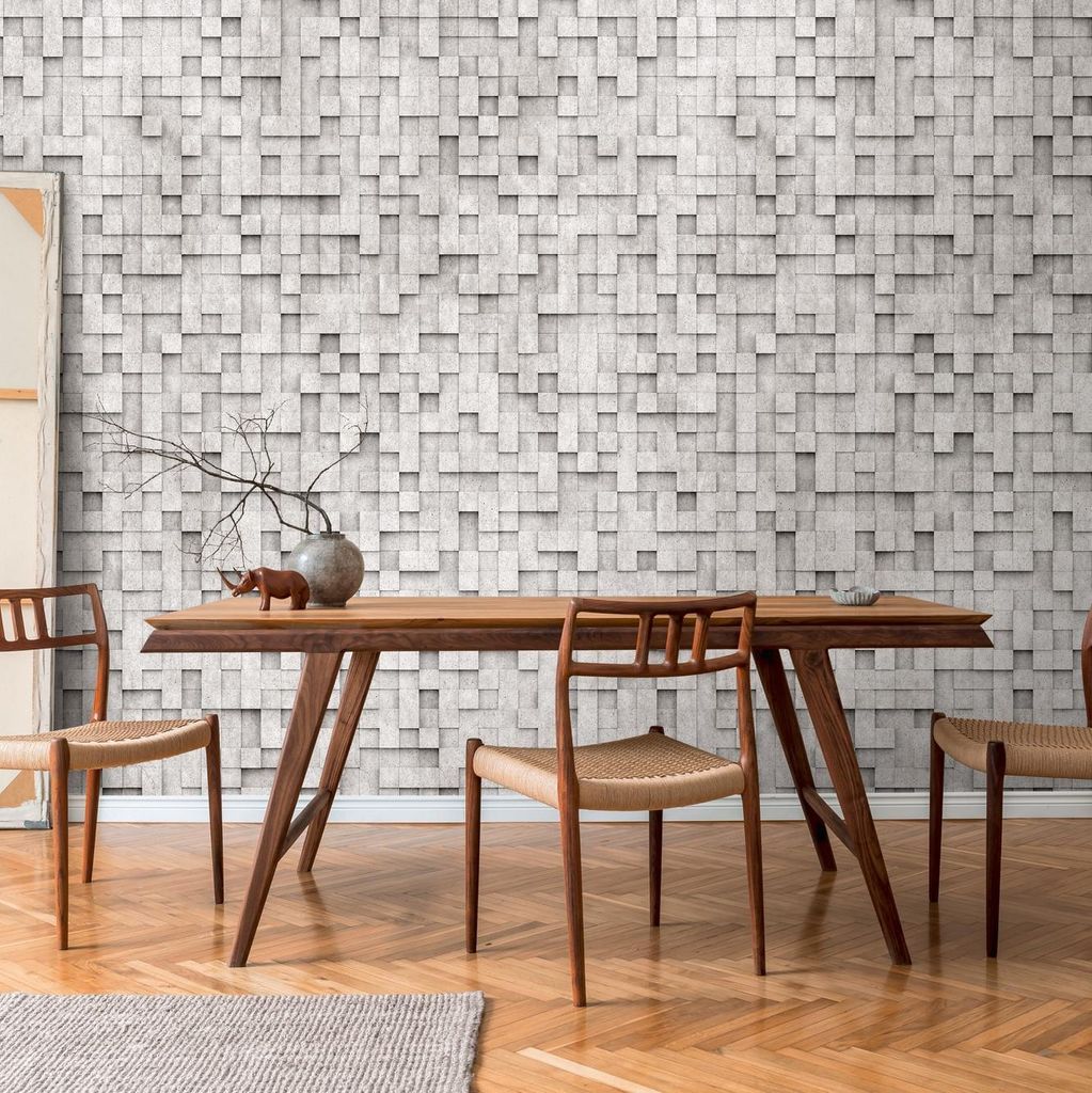 A.S. Creation Livingwalls Fototapete The Wall III 398431 Eine Rolle Ein Motiv 159 x 280 cm Grau