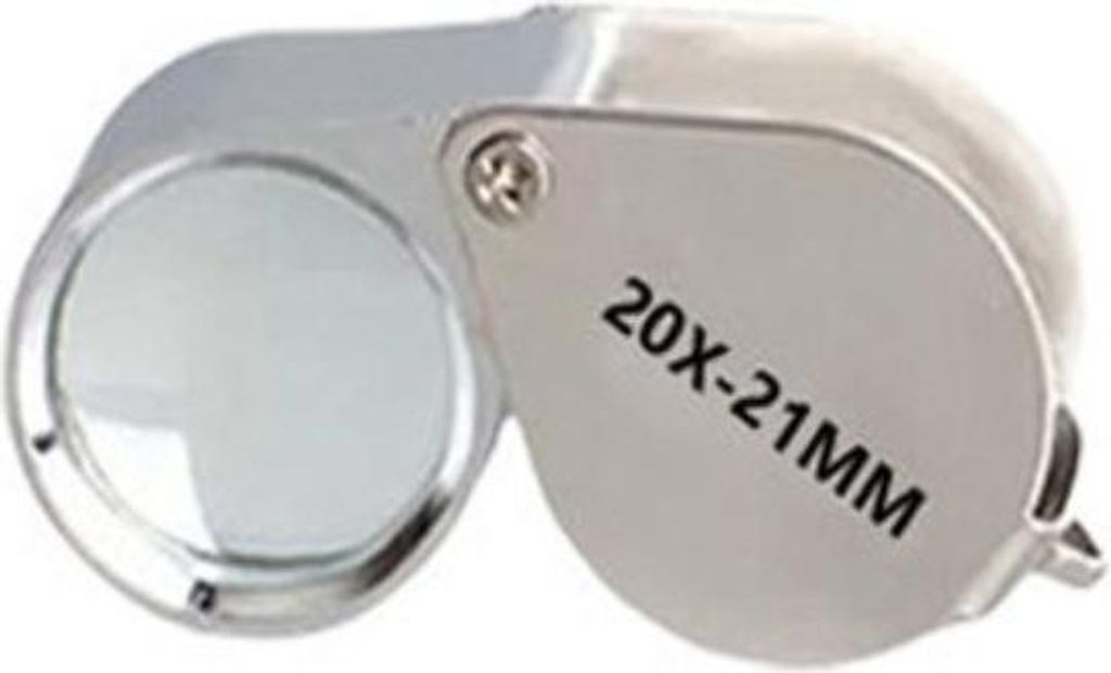 INF 2 Stück 20x21 Faltbare Lupe für Schmuck, Münzen und Produktbild 