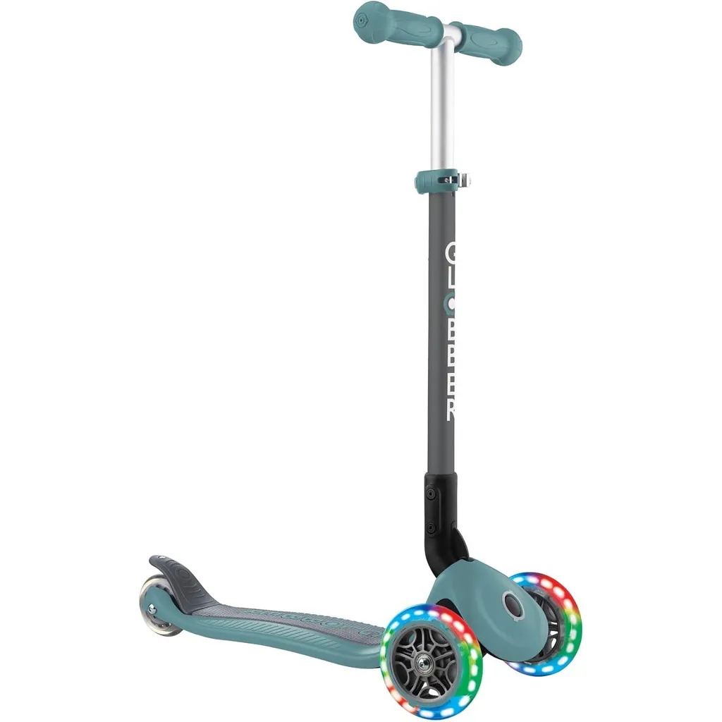 Globber Primo Foldable Lights Mint : Roues Lumineuses et Pliage Rapide
