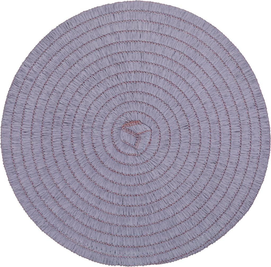 Pichler Tischset uni Tischset rund 12er Set 0 x 38 cm WAVE Kreis flieder