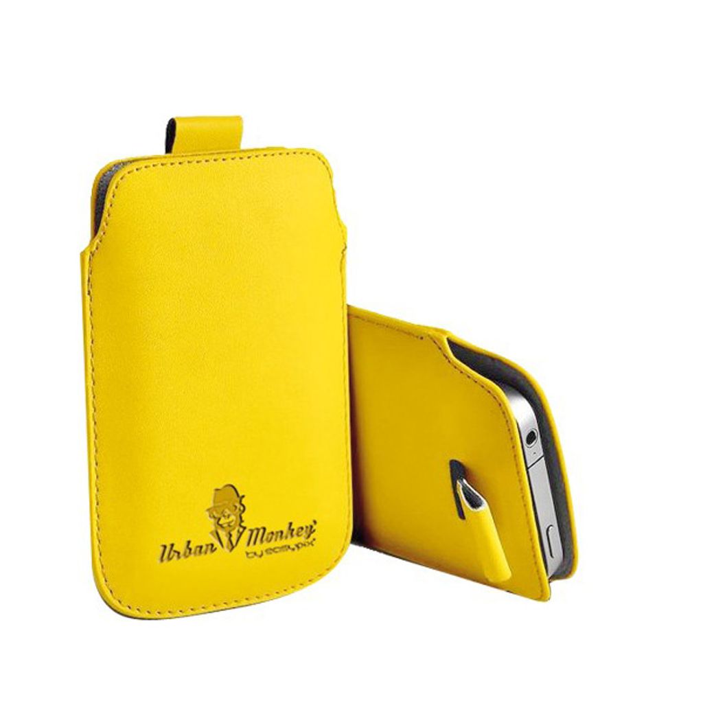 Urban Monkey Smartphone Pull Tasche 5 Zoll knallige Farben iPhone Samsung : gelb