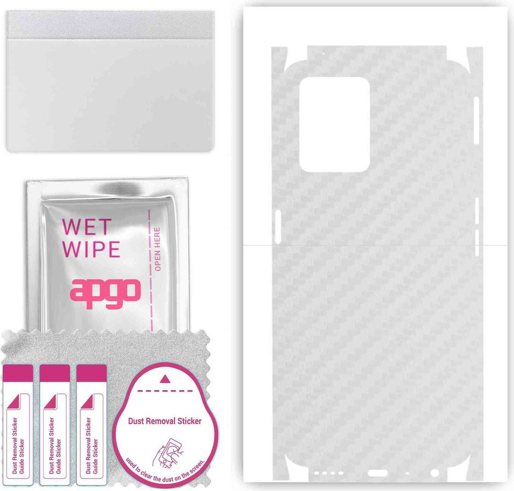 apgo Rückseite + Seiten Schutzfolie, Skin, kompatibel mit Realme 9 Pro, Hinten Displayschutzfolie aus Vinylfolie, kratzfest, einfache Montage - Tr...