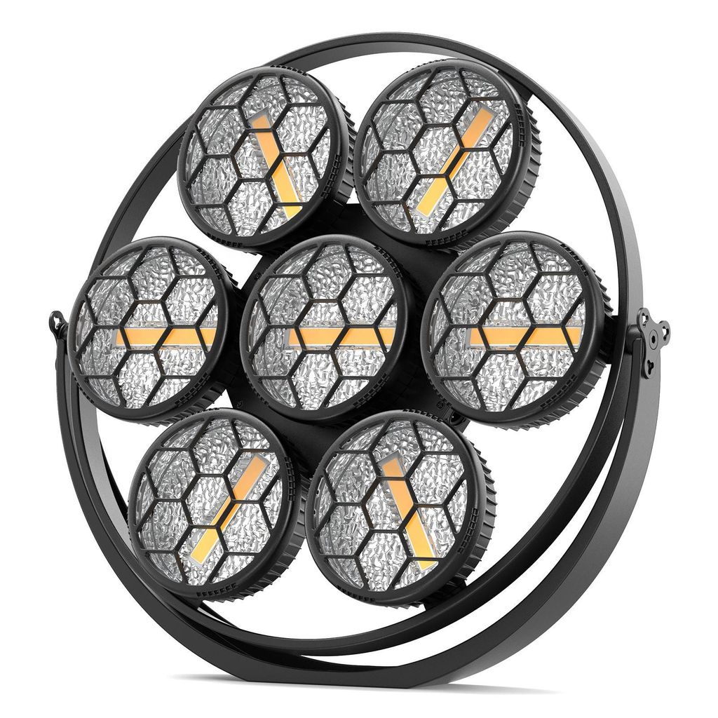 UKING Retro LED COB PAR Spot 350 W | 7×50 W COB + 189 RGB Productafbeelding 