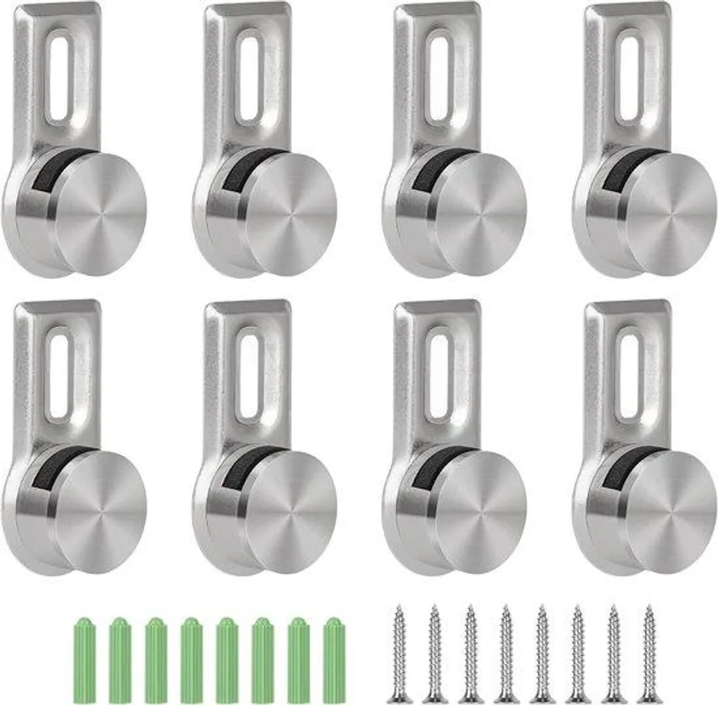 Fixer un Miroir au Mur : 8 Supports avec Vis Inox 4-7 mm pour la Maison