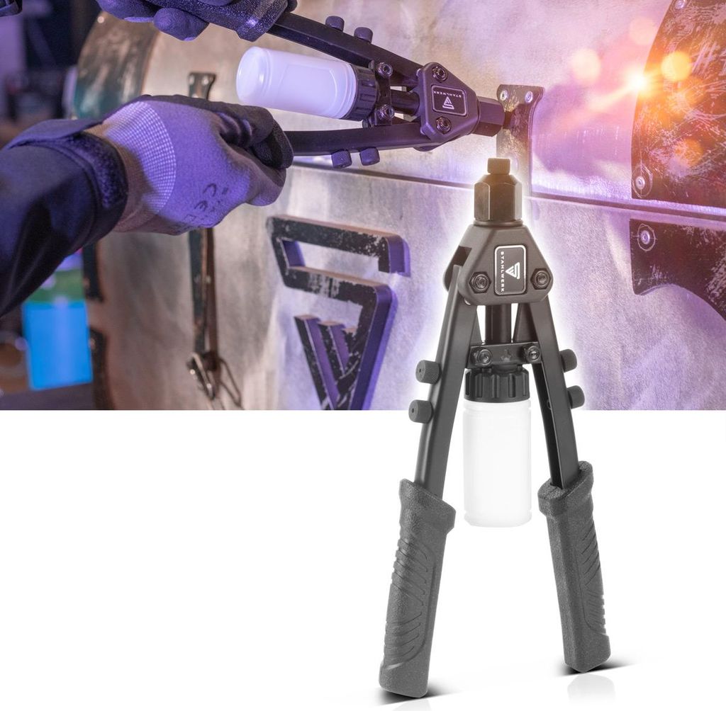 STAHLWERK Set Di Pinze Per Rivetti E Dadi Ciechi 85 Pezzi Pinze Per Rivetti 2 In 1 86357110 - Foto 12