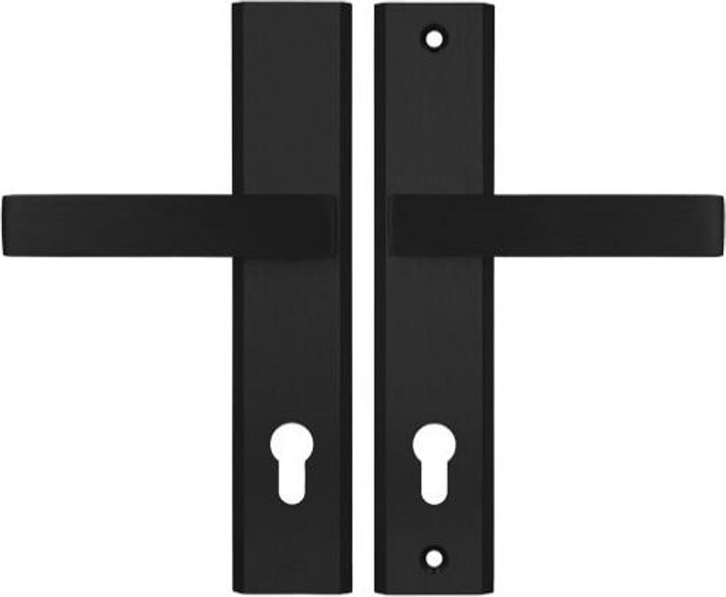 AXA Haga ++ 90 WB Türdrücker Schwarz für Türstärke 74-83 mm