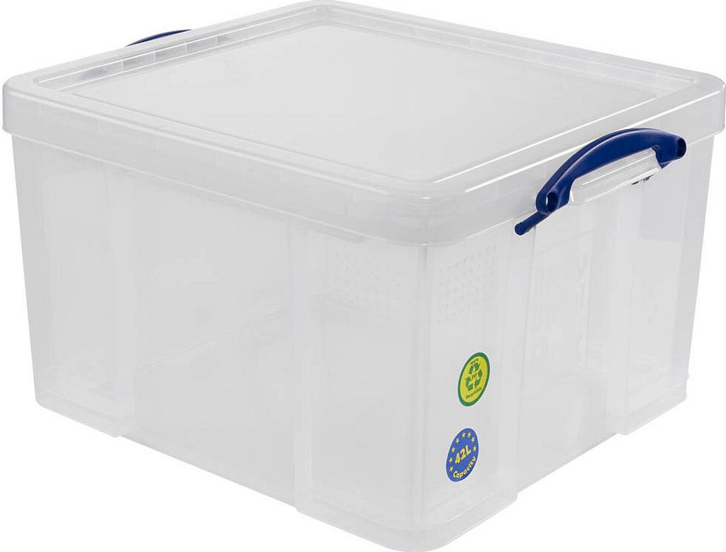 Transparente Aufbewahrungsbox Mit Deckel – 12 Liter, Mit Griff & Schnallen – Praktisch Für Haushalt & Büro